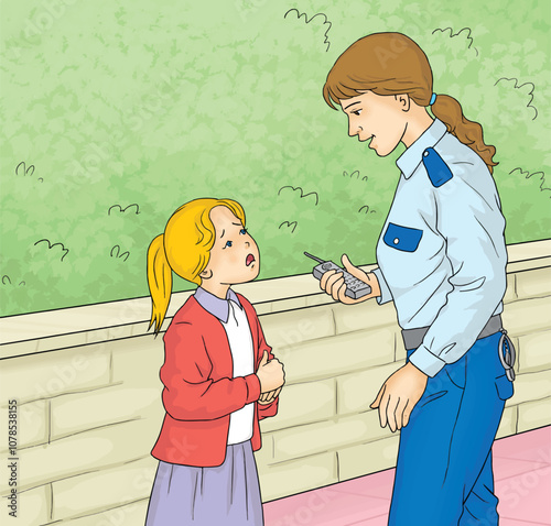 Missing little girl speaks to police.
