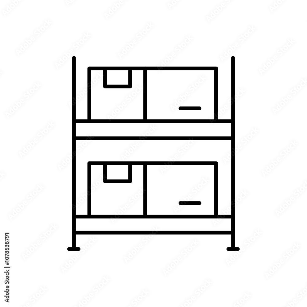 Inventory icon Outline vector for web ui Inventory icon Outline vector for web ui