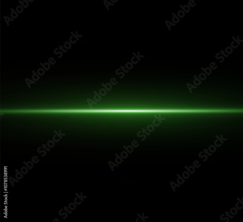 Light blue reflection lines, neon lighting in blue colors. Bright light lens. Police light effects, line. Shiny stars, sparks on a black background. Vector blue light effect