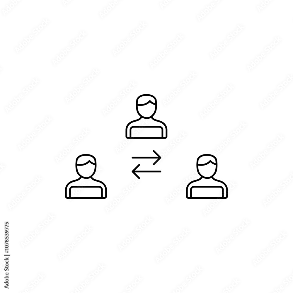 Mediator icon Outline vector for web ui Mediator icon Outline vector for web ui