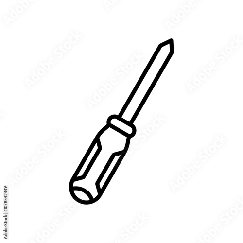 Screwdriver icon Outline vector for web ui