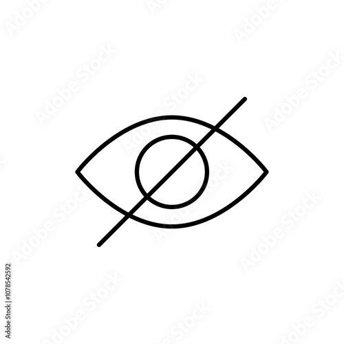 Sensitive content Outline vector for web ui