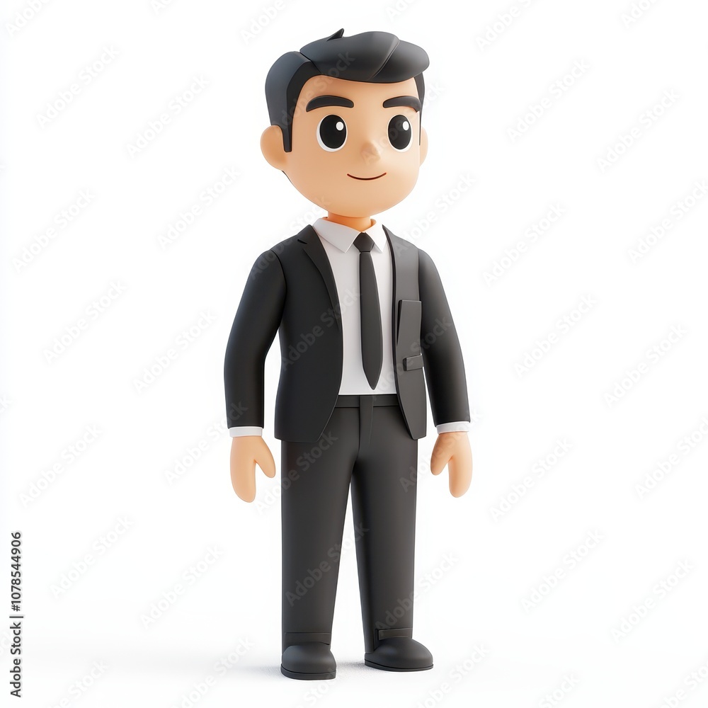 Professional Character in Business Attire Professional Character in Business Attire