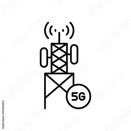 5g Base Station vector icon