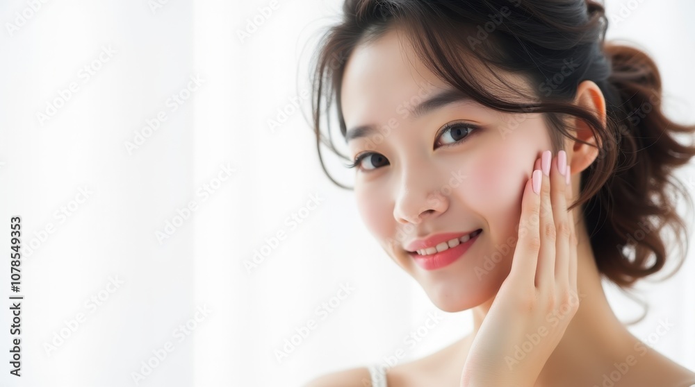 beautiful Asian woman with clean skin beautiful Asian woman with clean skin