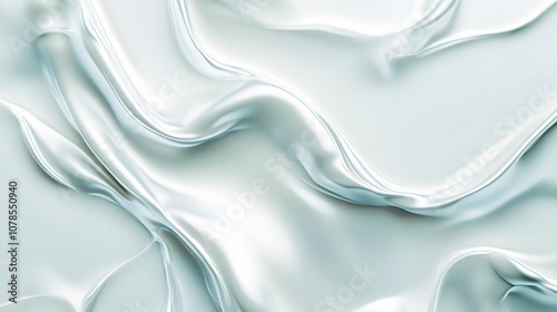 Abstract Silver Liquid Background - Elegant Metallic Texture with Soft Waves and Flowing Lines. Ideal for Luxury, Fashion, or Beauty Designs. Download High-Quality Image.