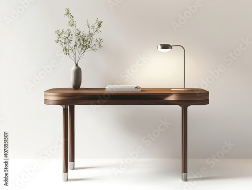 Create a simple and modern workspace with a high-fidelity desk design