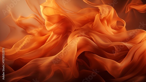 Mysterious abstract background with swirling brown smoke, adding depth to creative design projects.