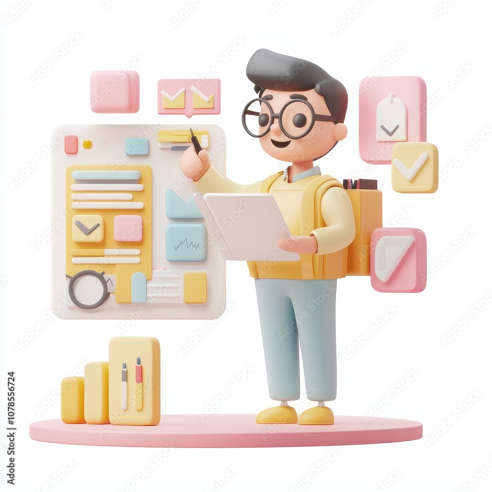Creative Character with Digital Tools and Graphics Creative Character with Digital Tools and Graphics
