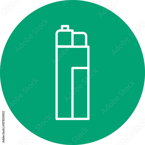 Fire Starter line circle icon