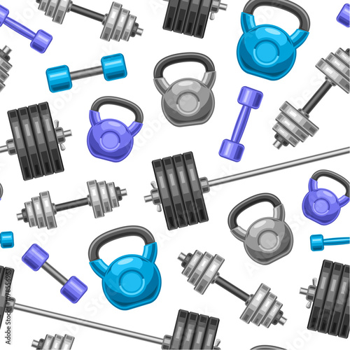 Vector Gym Seamless Pattern