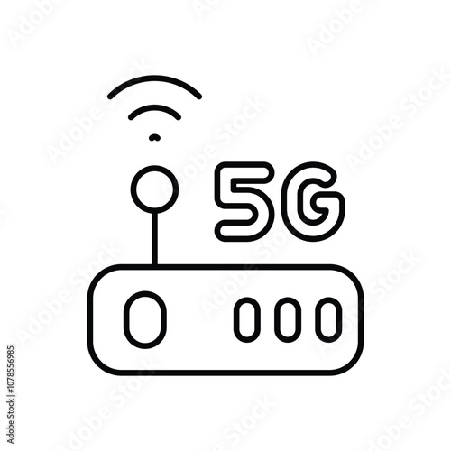 5g Wifi Modem vector icon