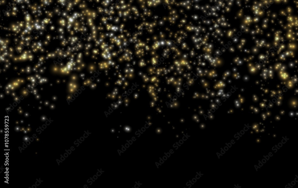 Glittering stars, overlay effect. Sparkling lights dust rain, luxury background Glittering stars, overlay effect. Sparkling lights dust rain, luxury background