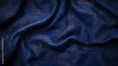 Background of deep navy blue with a subtle linen texture