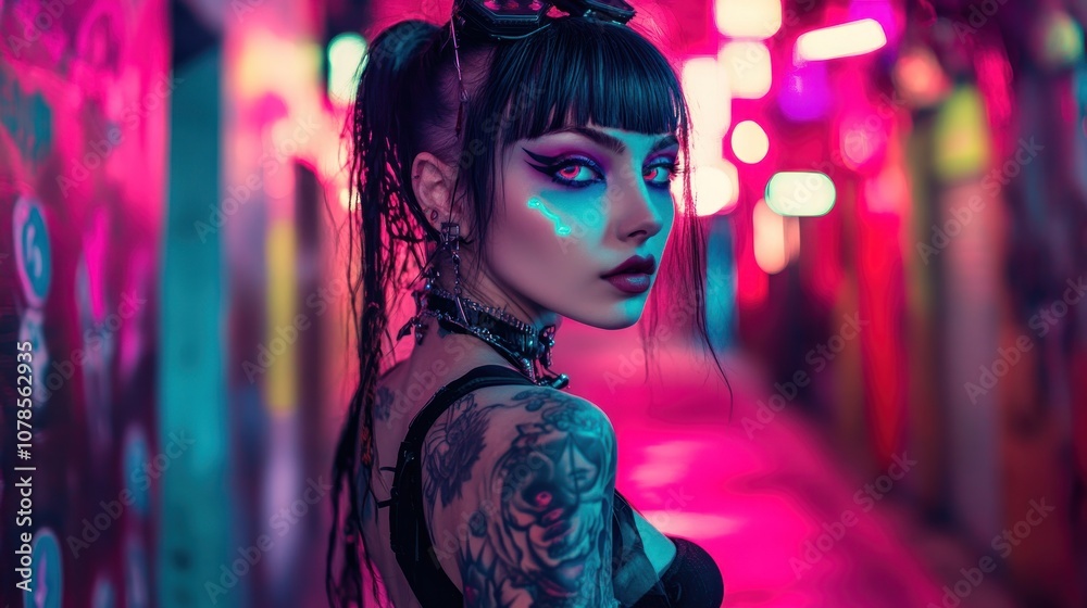 Cyberpunk Fashion Portrait Cyberpunk Fashion Portrait