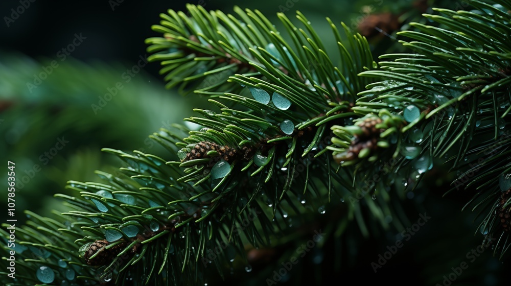 Vibrant green fir tree branches in close-up, highlighting the fresh, natural beauty of evergreen foliage. Vibrant green fir tree branches in close-up, highlighting the fresh, natural beauty of evergreen foliage.