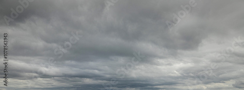 Dramatic sky with clouds photo