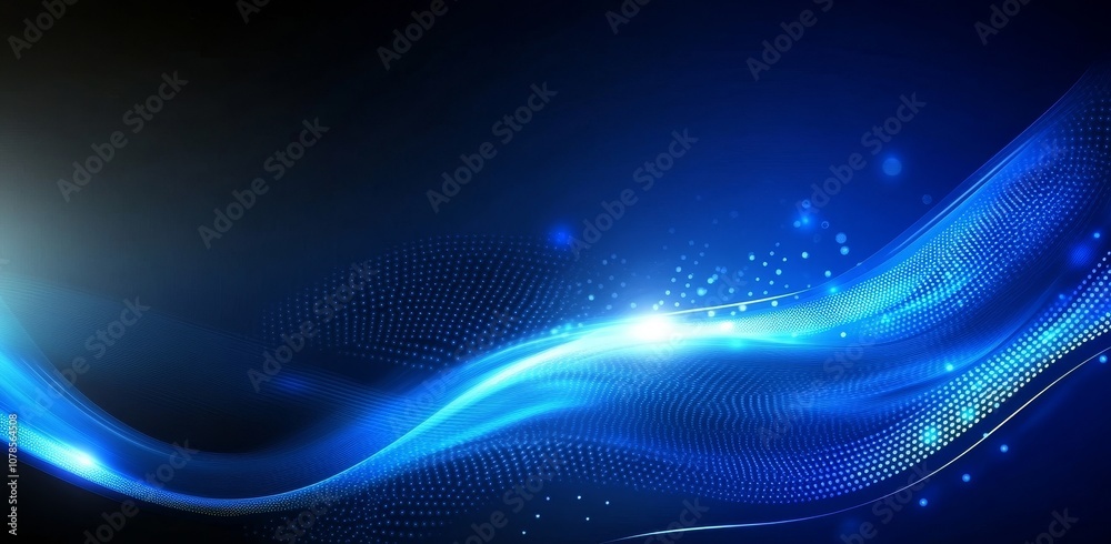 In this illustration of futuristic horizontal digital space with hi-tech waveforms and a grid space as technology background, there is an abstract digital waveform and a grid for a digital technology In this illustration of futuristic horizontal digital space with hi-tech waveforms and a grid space as technology background, there is an abstract digital waveform and a grid for a digital technology