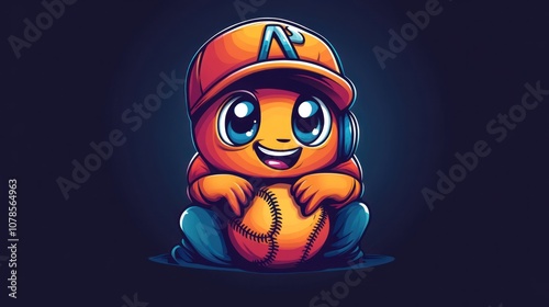 Cute Baseball Character