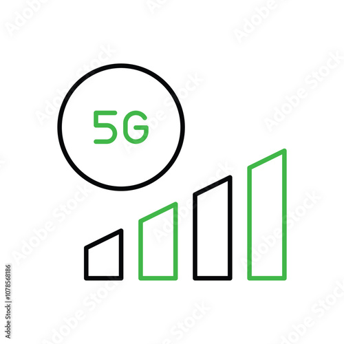 5g Signal vector icon