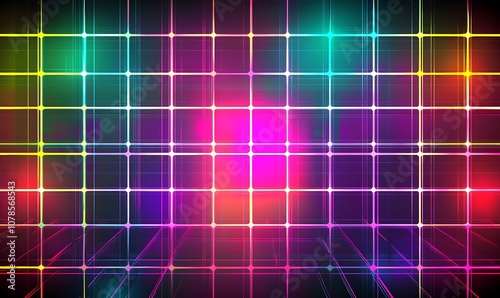 abstract background with glowing lights