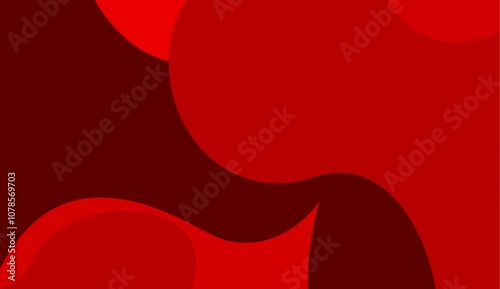 Abstract red liquid background. Dynamic shapes composition wave