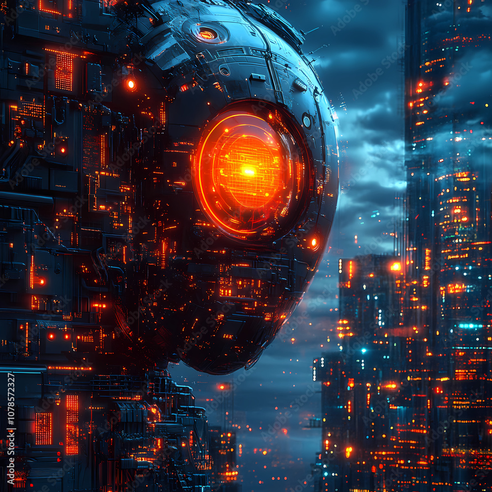 Abstract sci-fi style background image,Modern sci-fi science image Abstract sci-fi style background image,Modern sci-fi science image