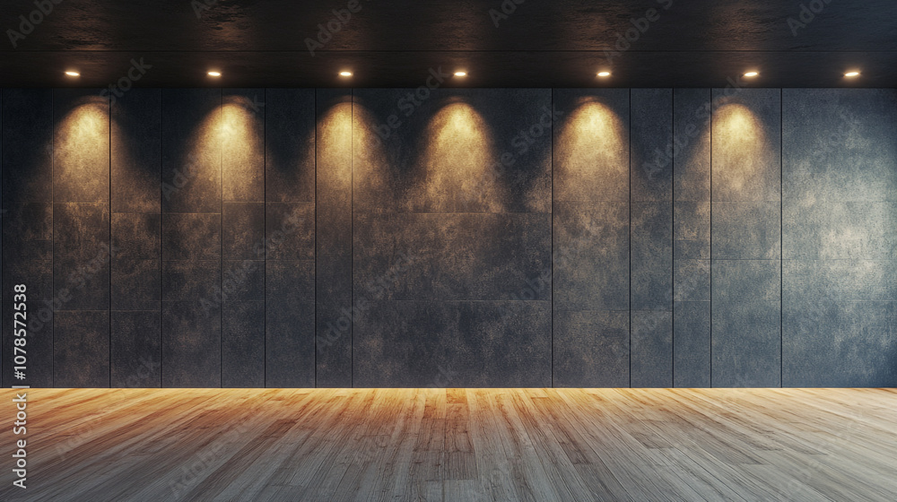 Empty white room with white wall, wooden floor and big window. Minimal empty room with white wall, light grey curtain and green plan Empty white room with white wall, wooden floor and big window. Minimal empty room with white wall, light grey curtain and green plan