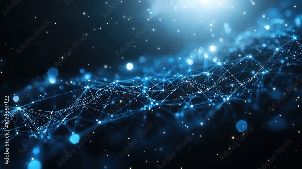 Obraz premium Abstract Blue Network