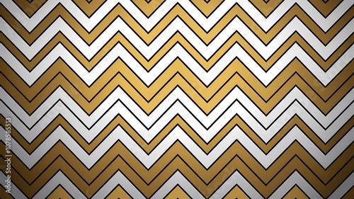 Metallic Chevron Pattern in Silver and Gold for Chic Wrapping Paper