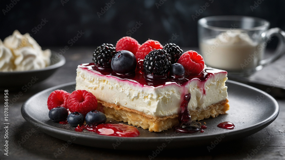 mouthwatering image of dessert, delicious food photography concept mouthwatering image of dessert, delicious food photography concept