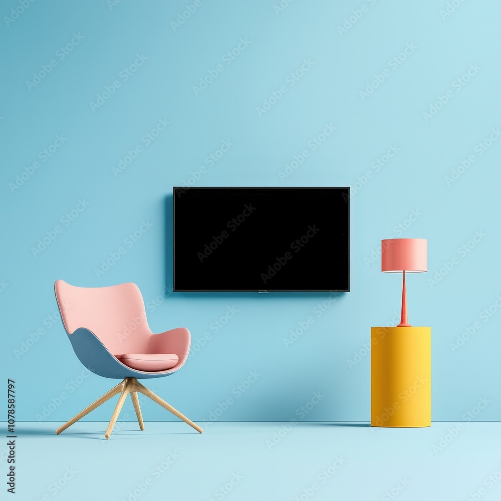Fototapeta premium Modern Living Room with Stylish Furniture and Decor