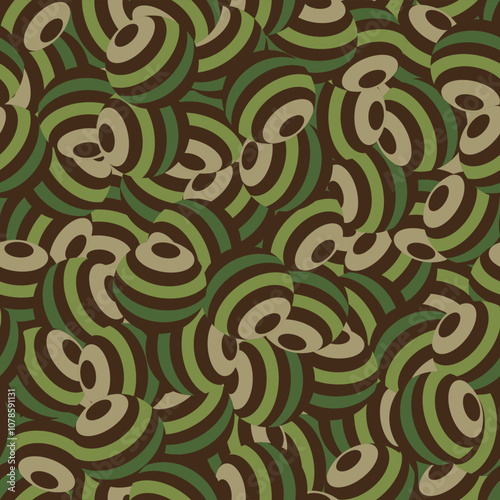 3d ball Camo Military pattern seamless.Vector Army background