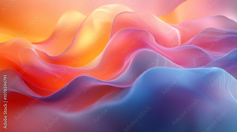 Abstract waves in vibrant colors create a dynamic visual flow. Abstract waves in vibrant colors create a dynamic visual flow.