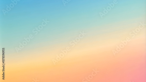 Abstract gradient in gentle pastel shades with tranquil feel representing fresh minimalism against a softly lit backdrop with copy space