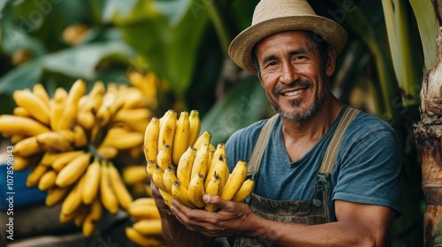 Smiling Banana Farmer