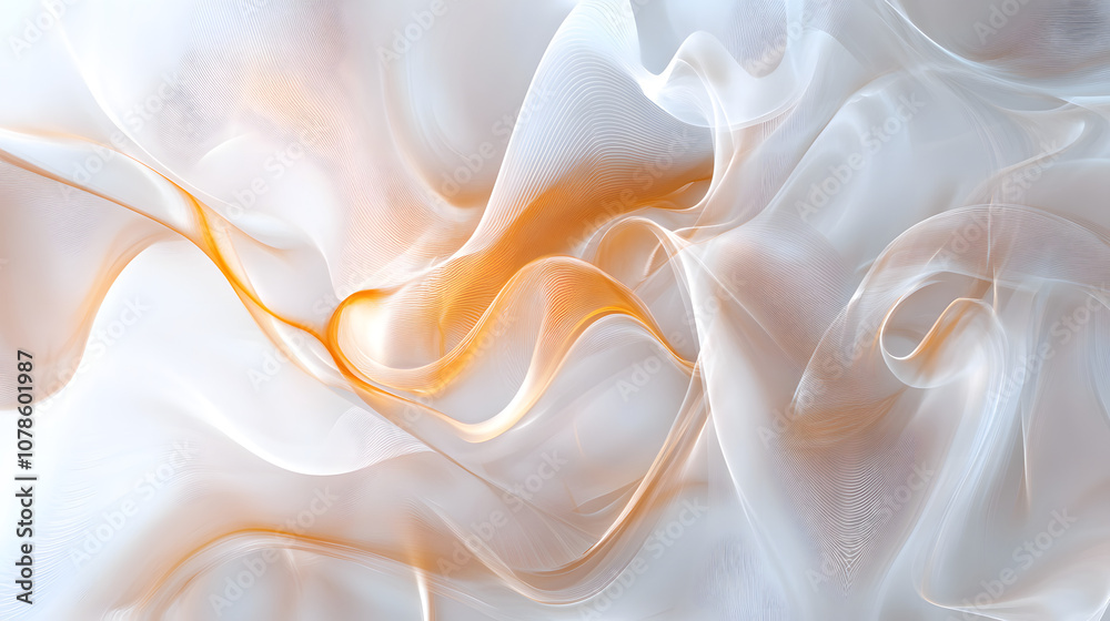 Obraz premium Fluid Shapes of Tranquility: An Abstract Interpretation of ValiumÆs Calming Effects