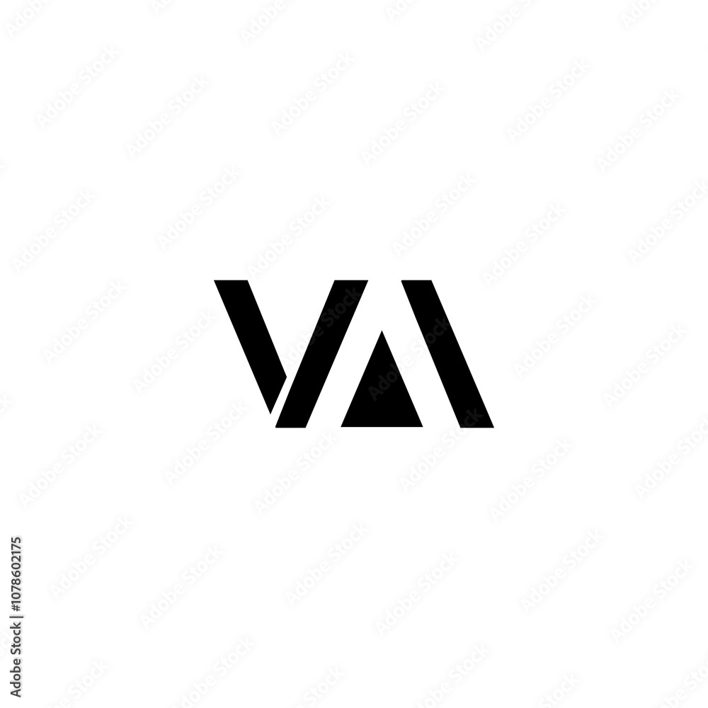 AV, VA Abstract Letters Logo Monogram AV, VA Abstract Letters Logo Monogram