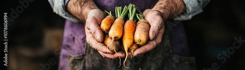 Farmer Holding Imperfect Ve...