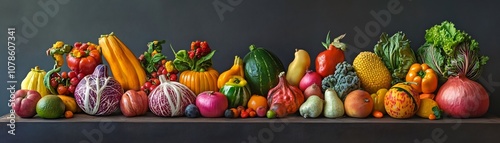 Vibrant Assortment of Unusu...