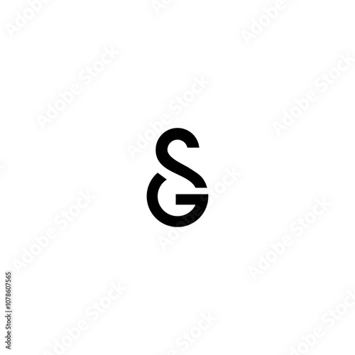 Initial Letter SG Logo or GS Monogram Logo Design