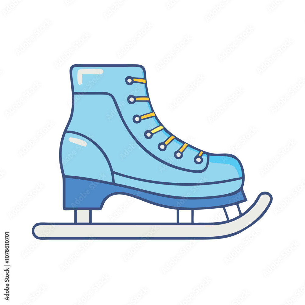 ice skates vector art, flat illustration ice skates icon ice skates vector art, flat illustration ice skates icon