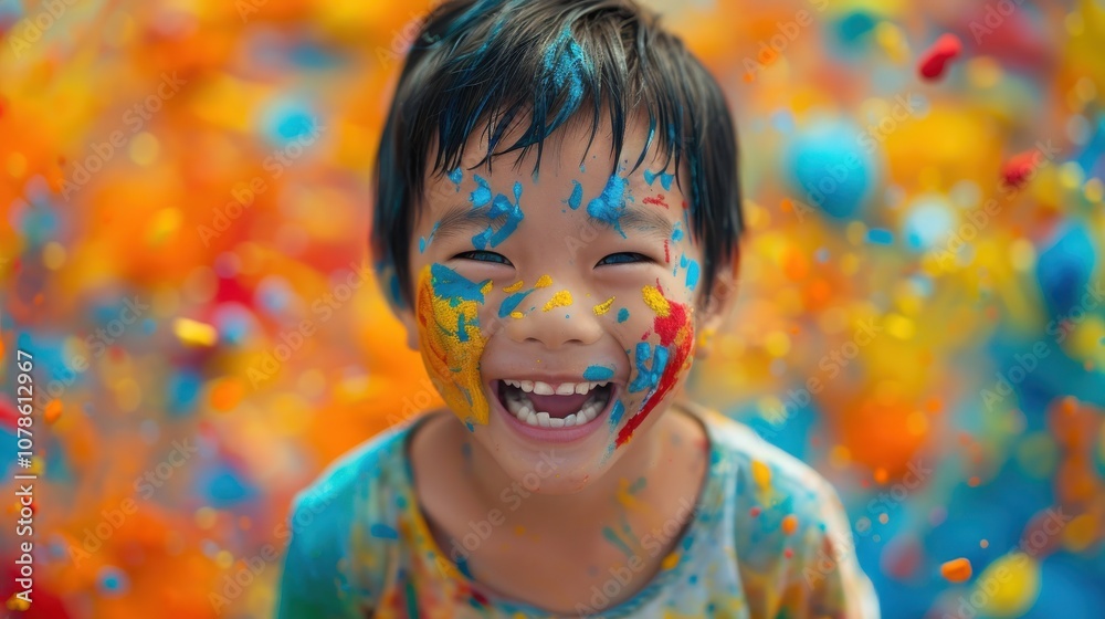 Surrounded by dynamic backgrounds, a curious Asian child's inquisitive expression reveals her insatiable thirst for knowledge and discovery Surrounded by dynamic backgrounds, a curious Asian child's inquisitive expression reveals her insatiable thirst for knowledge and discovery
