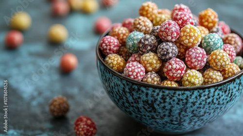 "Sweet Crunch: Colorful Sugar-Coated Roasted Chickpeas Delight"