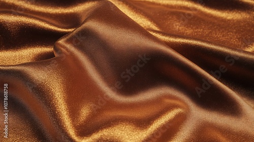 Background of warm caramel brown with a satin-like texture