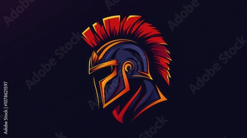 Spartan Helmet Logo Design