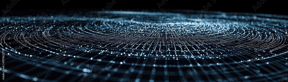 A captivating abstract image showcasing a swirling pattern of luminous particles against a dark background, symbolizing digital connectivity and flow. A captivating abstract image showcasing a swirling pattern of luminous particles against a dark background, symbolizing digital connectivity and flow.