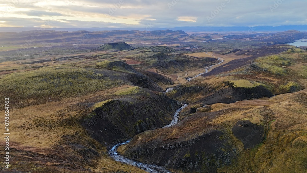 Naklejka premium Iceland landscape volcano