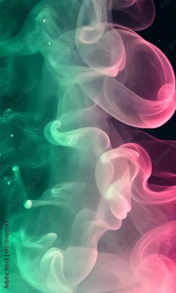 Ethereal Swirls of Colorful Smoke Against a Dark Background Creating a Dreamy and Mysterious Atmosphere for Creative Projects Ethereal Swirls of Colorful Smoke Against a Dark Background Creating a Dreamy and Mysterious Atmosphere for Creative Projects