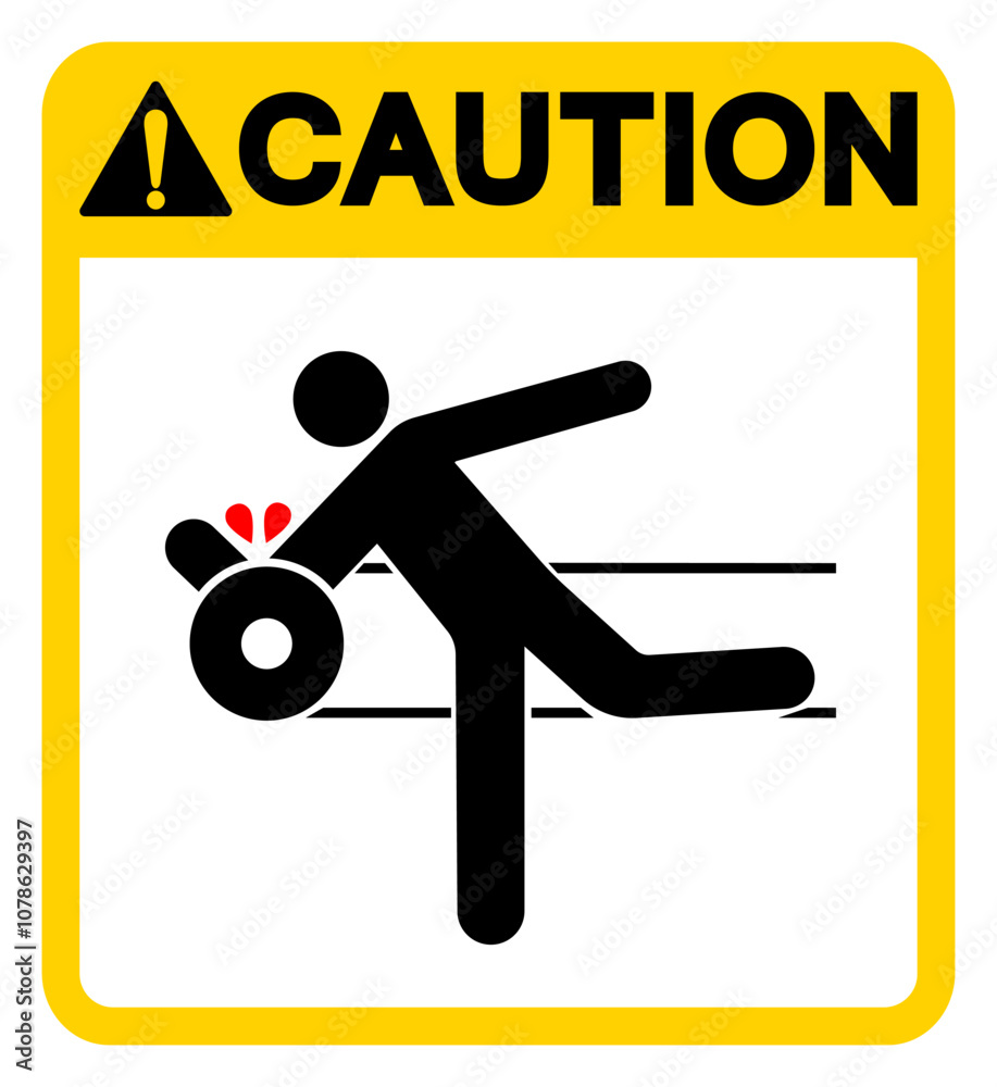 Caution Expost Moving Parts Can Cause Severe Injury Symbol Sign ,Vector Illustration, Isolate On White Background Label. EPS10 Caution Expost Moving Parts Can Cause Severe Injury Symbol Sign ,Vector Illustration, Isolate On White Background Label. EPS10